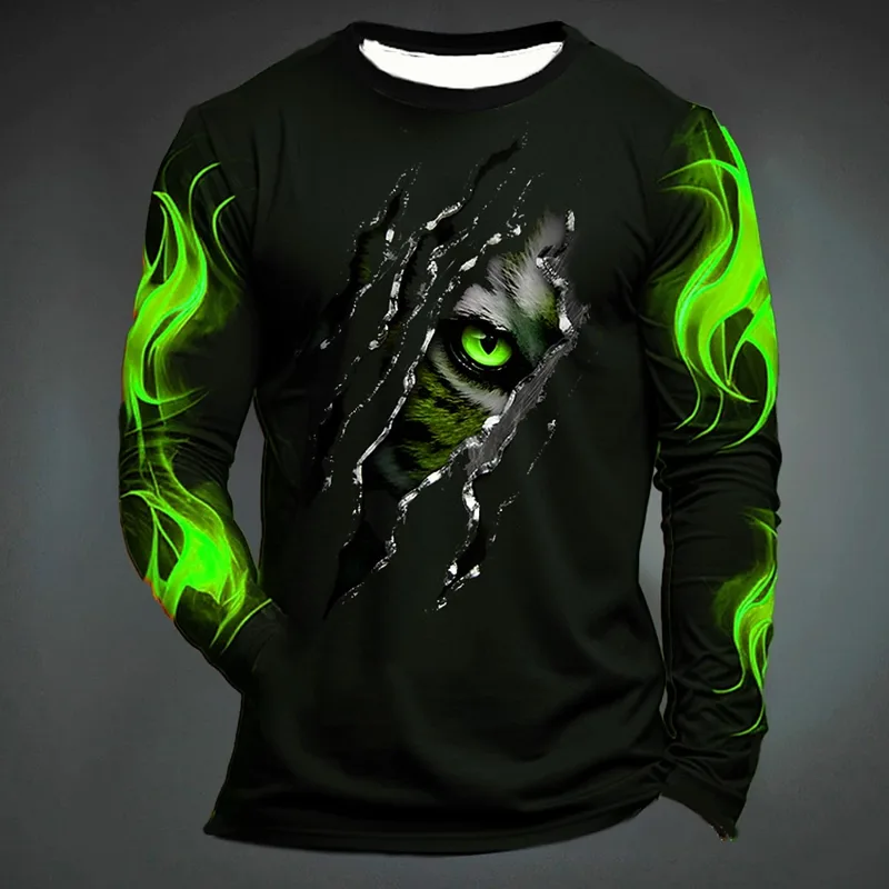 Grappige Tijgerprint T-shirt V - Men'S Tops Fashion recensie en prijs
