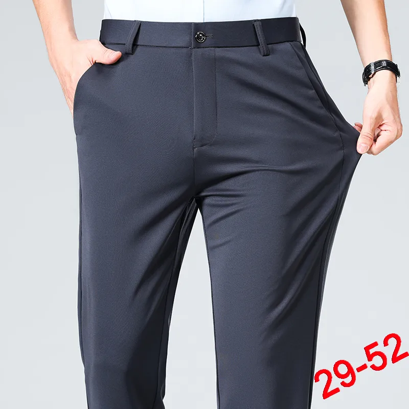 Plus size broek heren pak broe - Formal Trouser Stretch recensie en prijs
