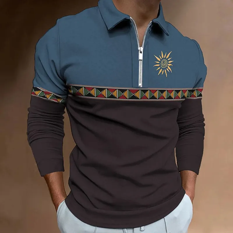Herenpoloshirts Retro Color Bl - Men'S Fashion Golf Clothing recensie en prijs
