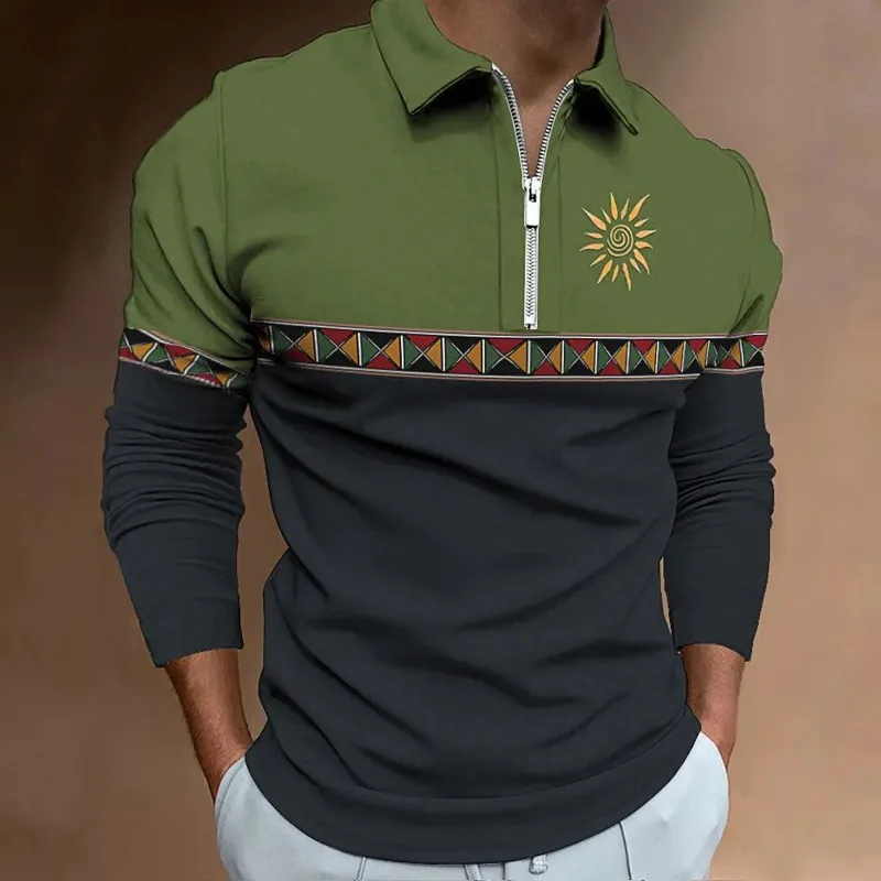 Herenpoloshirts Retro Color Bl - Men'S Fashion Golf Clothing recensie en prijs