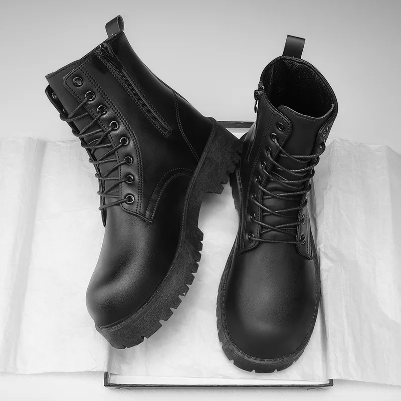 YUYIN Hoge herenlaarzen met za - Mens Fashion Zapatos recensie en prijs