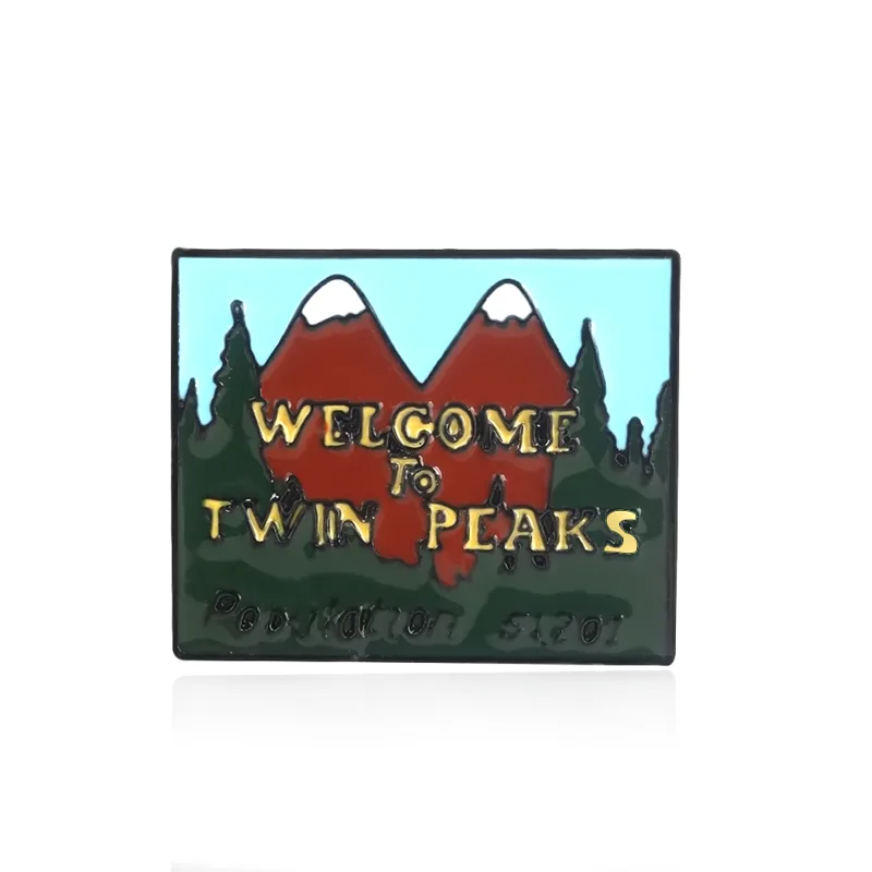 Twin Peaks Emaille Badge Broch - Jeans Shirt Fashion For Men recensie en prijs