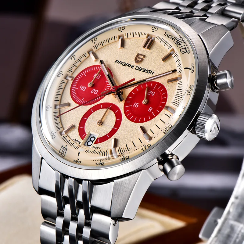 PAGANI DESIGN Nieuwe VK63 Quar - Fashion Mens Watches recensie en prijs