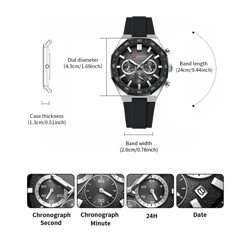 CURREN Mode Casual Heren Sport - Fashion Mens Watches recensie en prijs