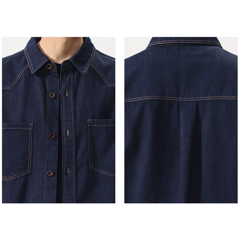 Zomer Lichtgewicht Dun Denim S - Jeans Shirt Fashion For Men recensie en prijs
