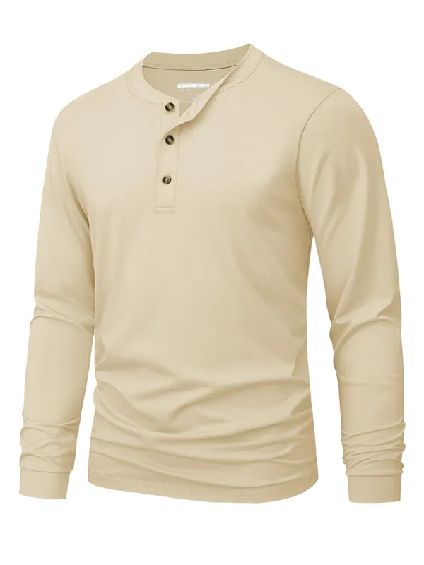 Henley-T-shirt voor heren Eenv - Men'S Tops Fashion recensie en prijs