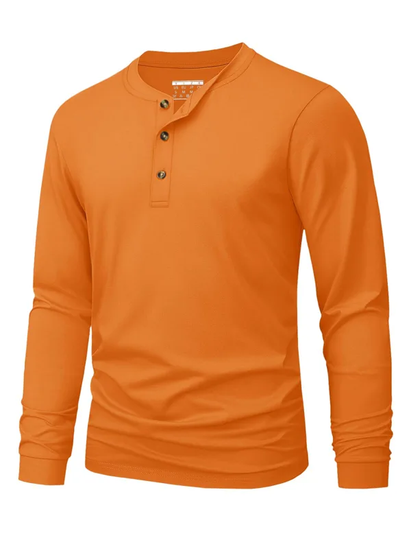 Henley-T-shirt voor heren Eenv - Men'S Tops Fashion recensie en prijs