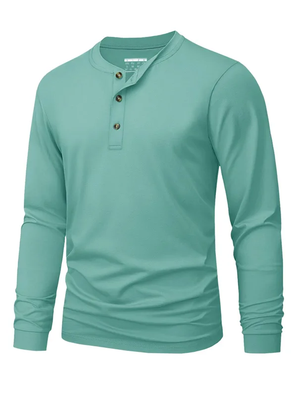 Henley-T-shirt voor heren Eenv - Men'S Tops Fashion recensie en prijs