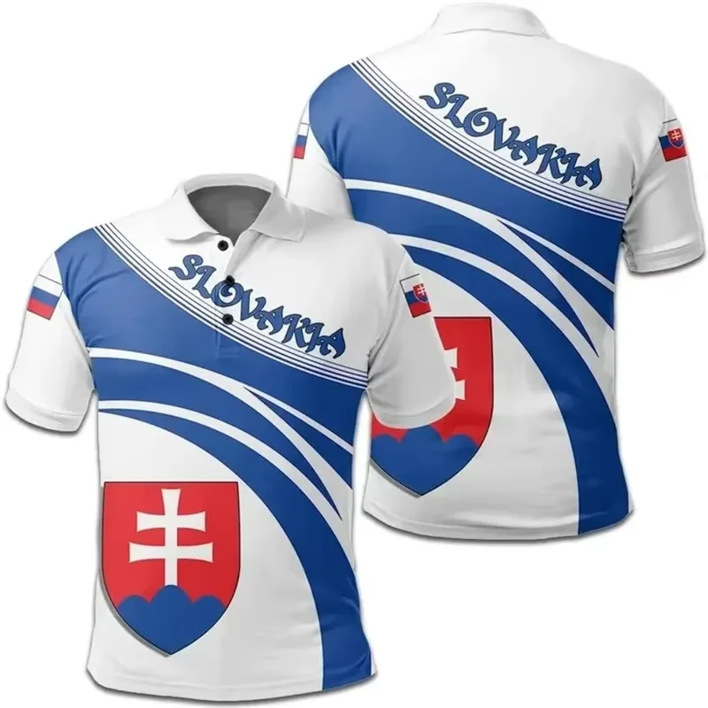 Slowakije Vlag 3D Print Polosh - Men'S Fashion Golf Clothing recensie en prijs