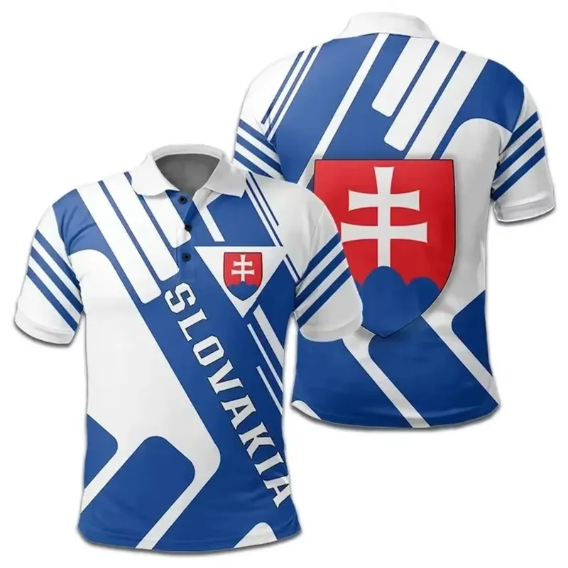 Slowakije Vlag 3D Print Polosh - Men'S Fashion Golf Clothing recensie en prijs