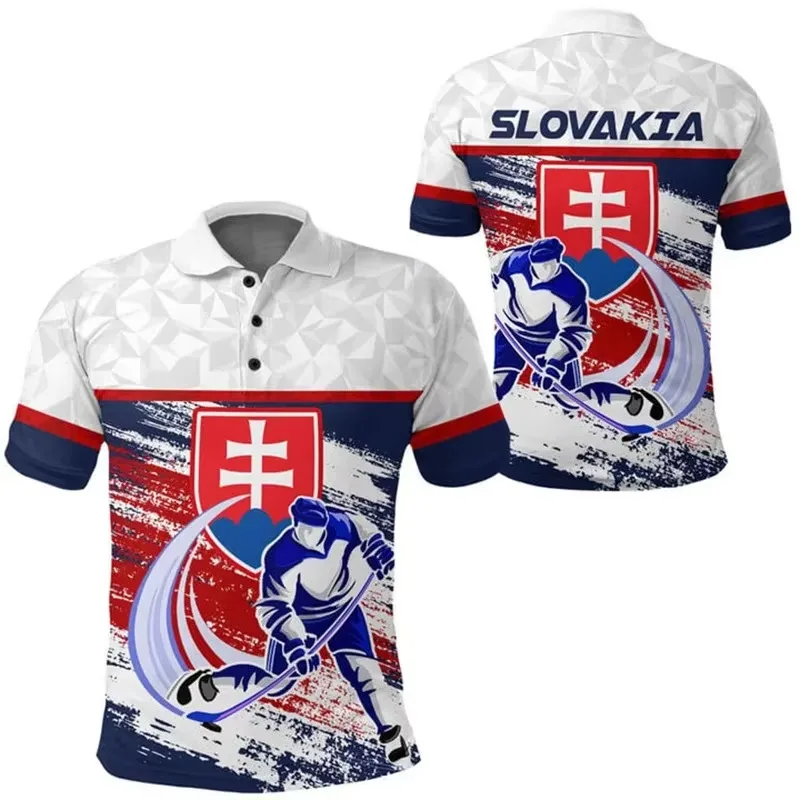 Slowakije Vlag 3D Print Polosh - Men'S Fashion Golf Clothing recensie en prijs