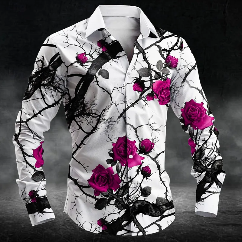 Mode pruimenbloesem patroon 3d - Mens Fashion Casual recensie en prijs