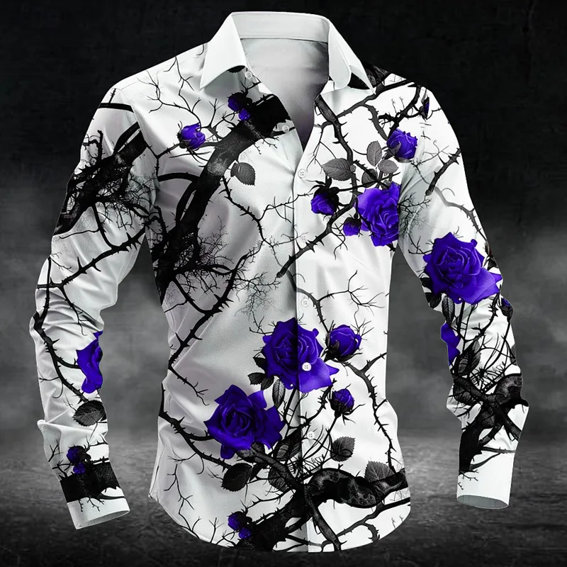 Mode pruimenbloesem patroon 3d - Mens Fashion Casual recensie en prijs