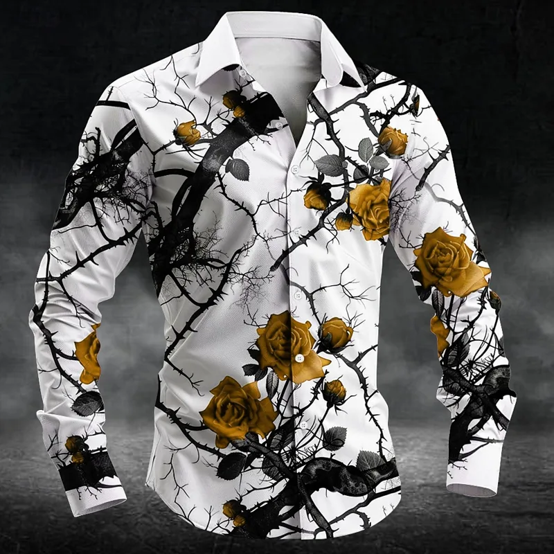 Mode pruimenbloesem patroon 3d - Mens Fashion Casual recensie en prijs