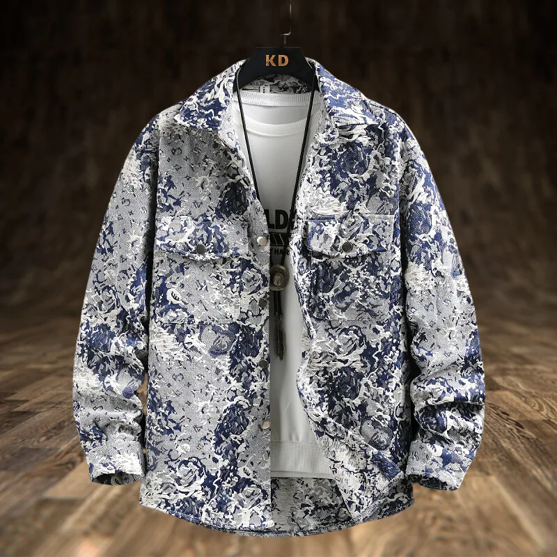 Lente Heren Luxe Denim Jas Lan - Jeans Shirt Fashion For Men recensie en prijs