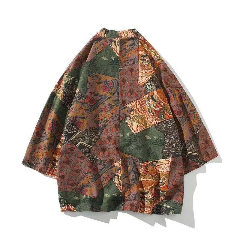 Etnische stijl print yukata ma - Mens Fashion Week recensie en prijs